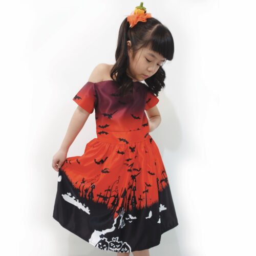 pumpkin dress front